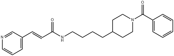 658084-64-1   (2E)-N-[4-(1-苯甲?；?4-哌啶基)丁基]-3-(3-吡啶基)-2-丙烯酰胺