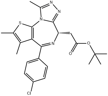 1268524-70-4   (S)-(+)-2-(4-(4-氯苯基)-2,3,9-三甲基-6H-噻吩并[3,2-F][1,2,4]三唑并[4,3-A][1,4]二氮雜卓-6-基)乙酸叔丁酯