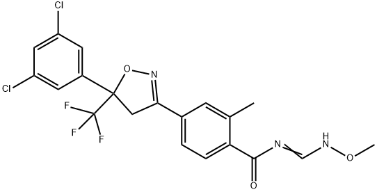 928783-29-3   4-[5-(3,5-二氯苯基)-4,5-二氫-5-(三氟甲基)-3- 異惡唑基]-N-[(甲氧基氨基)亞甲基]-2-甲基苯 甲酰胺