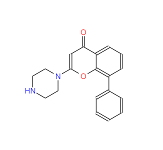 CAS：154447-38-8，8-苯基-2-(1-哌嗪基)-4H-1-苯并吡喃-4-酮