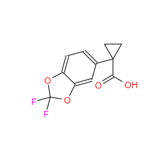 CAS：862574-88-7，1-(2,2-二氟苯并[D][1,3]二氧雜環(huán)戊烯-5-基)環(huán)丙烷甲酸