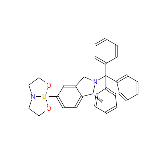 CAS：223595-20-8，2-[(1R)-1-甲基-2-三苯甲基-2,3-二氫-1H-5-異吲哚基]硼酸二乙醇胺酯