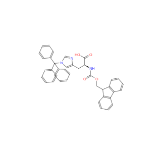 CAS： 109425-51-6，N-(9-芴甲氧羰基)-N'-三苯甲基-L-組氨酸