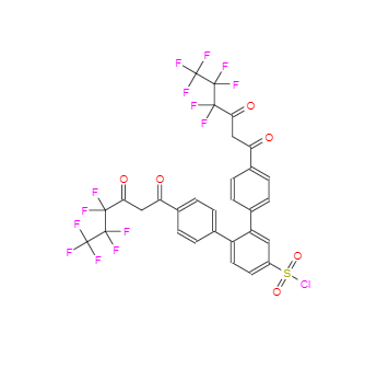 CAS：200862-70-0，4,4''-雙(4,4,5,5,6,6,6-七氟-1,3-二氧己基)-鄰三聯(lián)苯-4-磺酰氯
