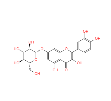 CAS：491-50-9，槲皮素-7-O-葡萄糖苷；槲皮素-7-O-β-D-葡萄糖苷