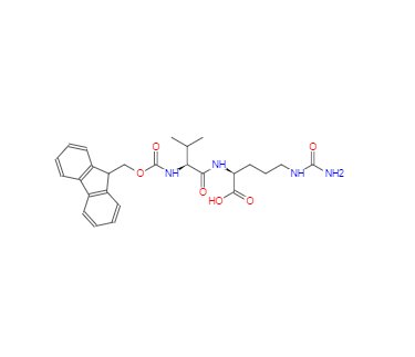 CAS：159858-21-6，(S)-2-((S)-2-((((9H-芴-9-基)甲氧基)羰基)氨基)-3-甲基丁酰氨基)-5-脲基戊酸