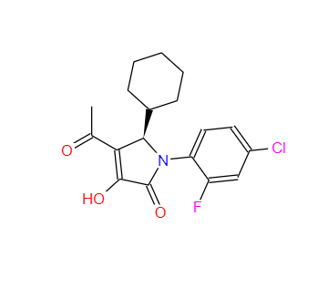 CAS：512177-83-2，(5R)-4-乙酰基-1-(4-氯-2-氟苯基)-5-環(huán)己基-1,5-二氫-3-羥基-2H-吡咯-2-酮