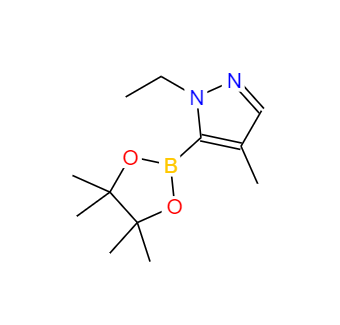 CAS：1047636-01-0，1-乙基-4-甲基-5-(4,4,5,5-四甲基-1,3,2-二惡英羅拉-2-基)-1H-吡唑