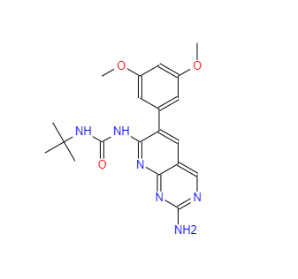 CAS：192705-79-6，1-(2-氨基-6-(3,5-二甲氧基苯基)吡啶并[2,3-d]嘧啶-7-基)-3-(叔丁基)脲