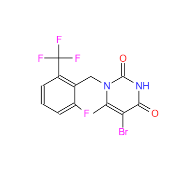 CAS：830346-48-0，5-溴-1-[2-氟-6-(三氟甲基)芐基]-6-甲基嘧啶-2,4(1H,3H)-二酮
