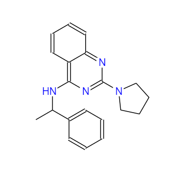 CAS：662163-81-7，N-(1-苯乙基)-2-(吡咯烷-1-基)喹唑啉-4-胺