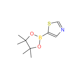 CAS：1086111-09-2，5-(4,4,5,5-四甲基-1,3,2-二惡硼烷-2-基)噻唑