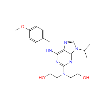 CAS：199986-75-9，2,2'-((9-異丙基-6-((4-甲氧基芐基)氨基)-9H-嘌呤-2-基)氮烷二基)二乙醇