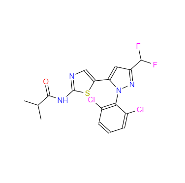 CAS：1338247-35-0，N-(5-(1-(2,6-二氯苯基)-3-(二氟甲基)-1H-吡唑-5-基)噻唑-2-基)異丁酰胺