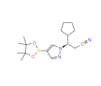 CAS：1146629-84-6，(BETAR)-BETA-環(huán)戊基-4-(4,4,5,5-四甲基-1,3,2-二氧雜硼雜環(huán)戊烷-2-基)-1H-吡唑-1-丙腈