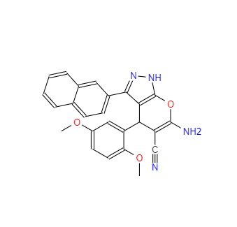 CAS：361185-42-4，6-氨基-4-(2,5-二甲氧基苯基)-3-(萘-2-基)-1,4-二氫吡喃并[2,3-c]吡唑-5-甲腈