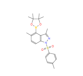 CAS：1421252-90-5，3,5-二甲基-4-(4,4,5,5-四甲基-1,3,2-二氧雜環(huán)戊硼烷-2-基)-1-甲苯磺酰-1氫-吲唑