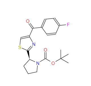 CAS：1005342-78-8，(S)-2-(4-(4-氟苯甲?；?噻唑-2-基)吡咯烷-1-羧酸叔丁酯