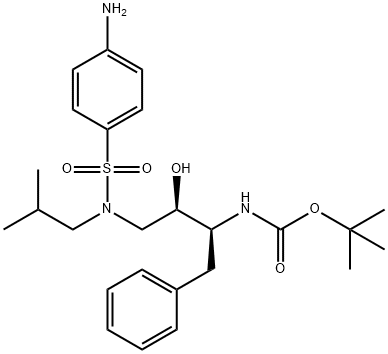 183004-94-6[(1S,2R)-1-芐基-2-羥基-3-[異丁基-[(4-氨基苯基)磺?；鵠氨基] 丙基]氨基甲酸叔丁酯