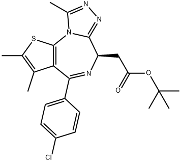 1268524-71-5 (R)-(-)2-(4-(4-氯苯基)-2,3,9-三甲基-6H-噻吩并[3,2-F][1,2,4]三唑并[4,3-A][1,4]二氮雜環(huán)庚烷-6-基)乙酸叔丁酯