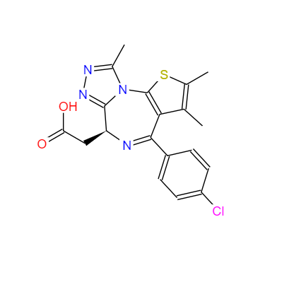 CAS：202592-23-2，(6S)-4-(4-氯苯基)-2,3,9-三甲基-6H-噻吩并[3,2-F][1,2,4]噻唑并[4,3-A][1,4]二氮雜卓-6-乙酸 