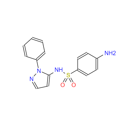 CAS：526-08-9，磺胺苯吡唑 ，英文名稱：Sulfaphenazole 