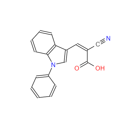 CAS：56396-35-1,2-氰基-3-(1-苯基-1H-吲哚-3-基)-2-丙烯酸