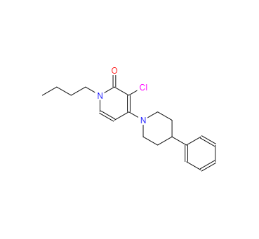 CAS：1127498-03-6，1-丁基-3-氯-4-(4-苯基哌啶-1-基)吡啶-2(1H)-酮 