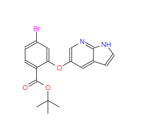 CAS：1628047-84-6，2-[(1H-吡咯并[2,3-b]吡啶-5-基)氧基]-4-溴苯甲酸叔丁酯